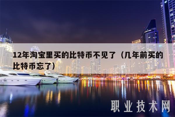 12年淘宝里买的比特币不见了(几年前买的比特币忘了)